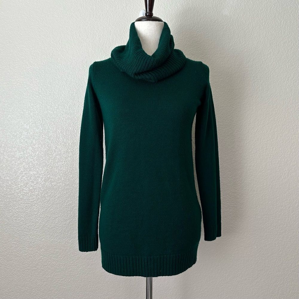 Koton Green Turtleneck Knitted Long Sleeves Sweater